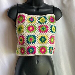 Wild Fable Crocheted Cropped Top Size XL Girls